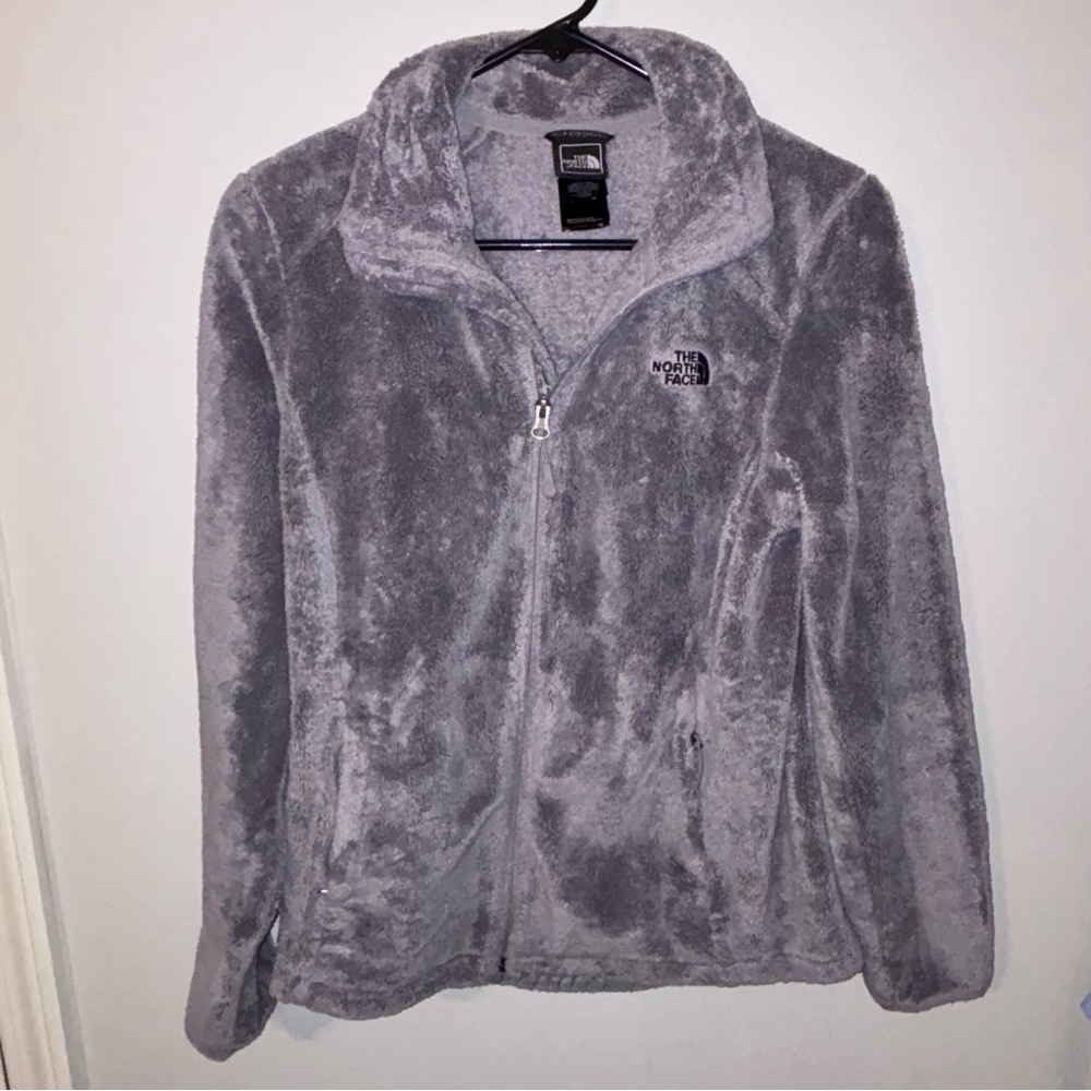 Gray north face fleece size small